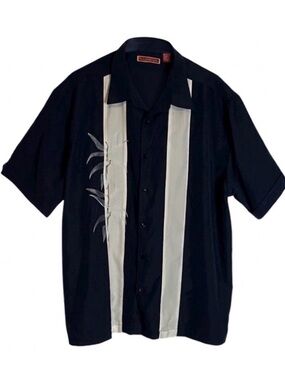 HAVANERA Casual Button Up Shirt, Men’s XXL, Blue White